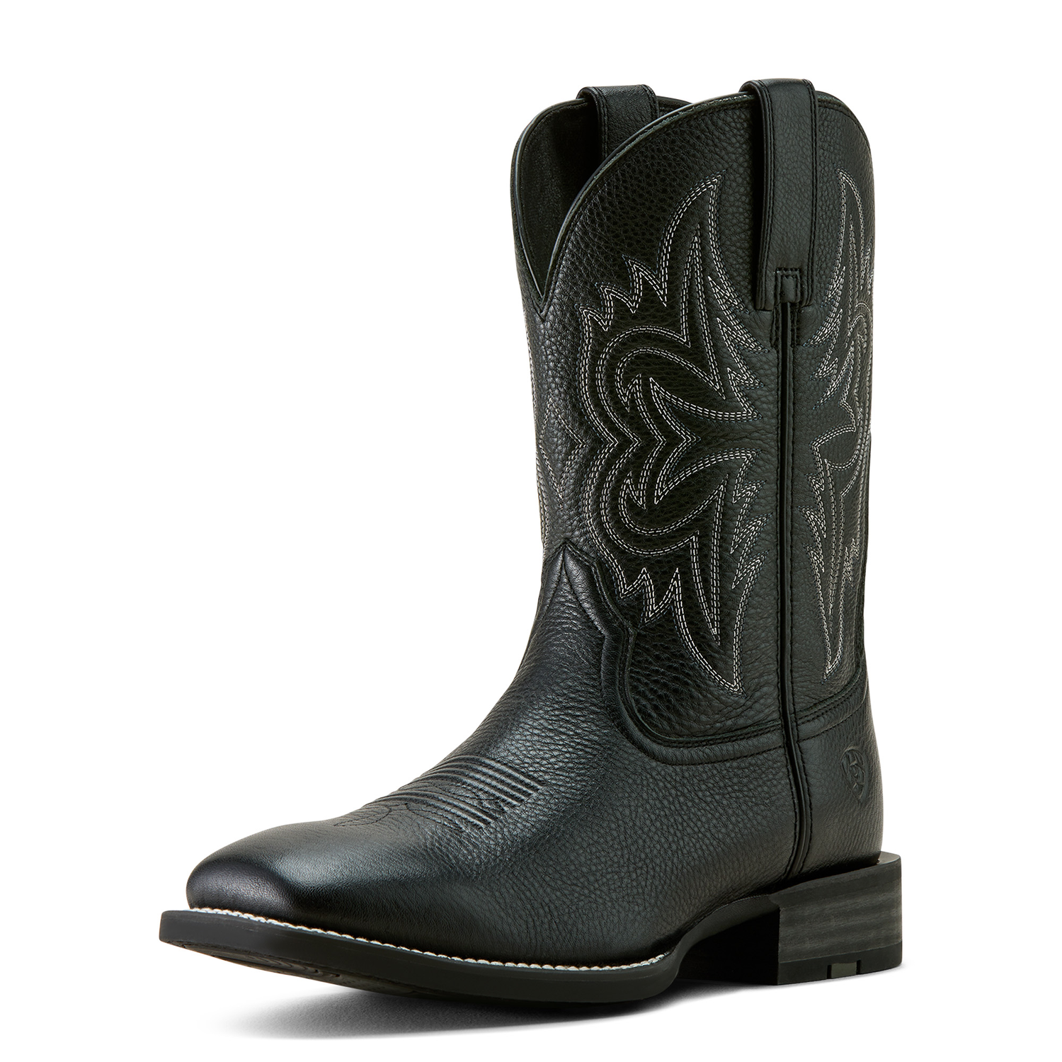 Ariat Men's Big Rig Western Cowboy Boot - Black Deertan