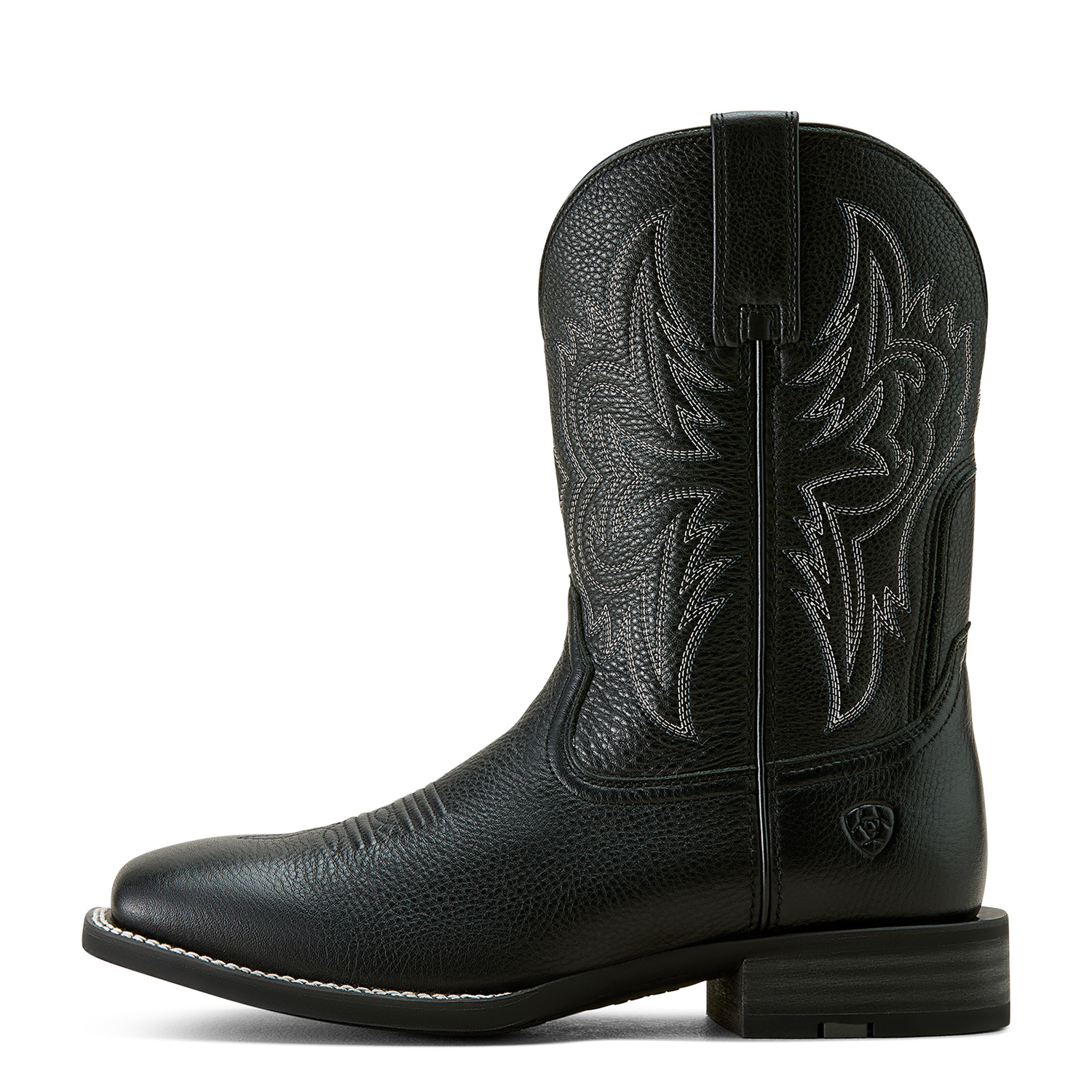 Ariat Men's Big Rig Western Cowboy Boot - Black Deertan