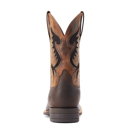 Ariat Men's Cowpuncher VentTEK Boot - Dark Brown/Golden Mustard