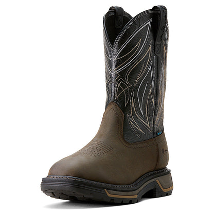 Ariat Men's H20 Big Rig Boa Work Boot - Iron Coffee/Black