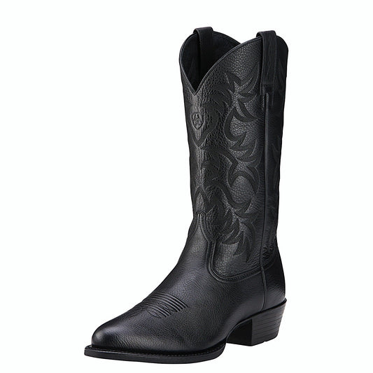 Ariat Men's Heritage Western R-Toe - Black