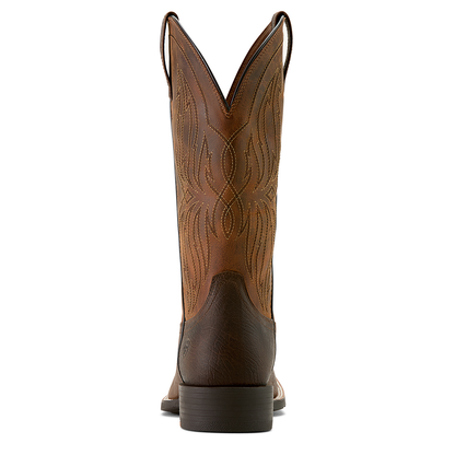 Ariat Men's Sport Rustler Cowboy Boot - Toffee Hippo Print/Rich Oak