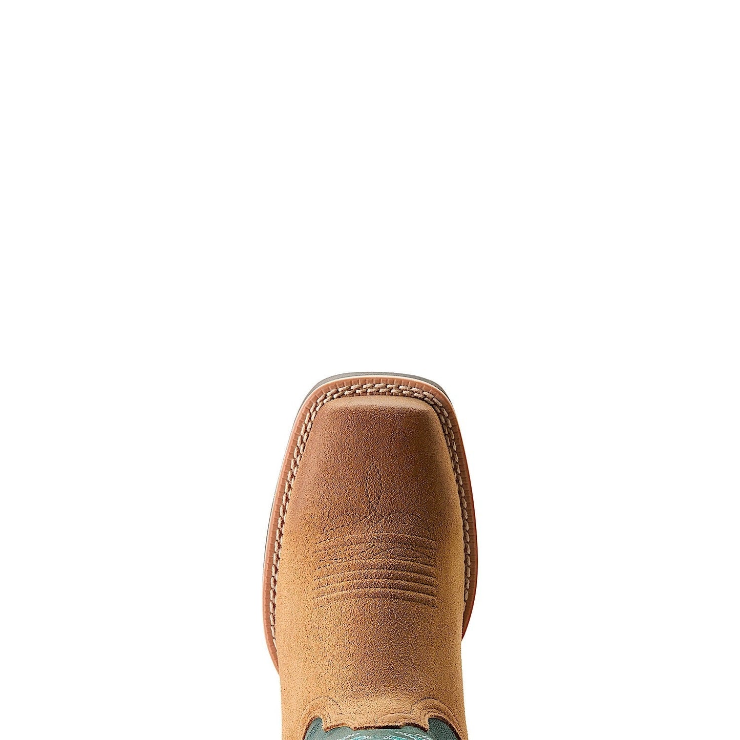 Ariat Women's Hybrid Ranch Time Distressed Acorn Roughout / Deep Teal